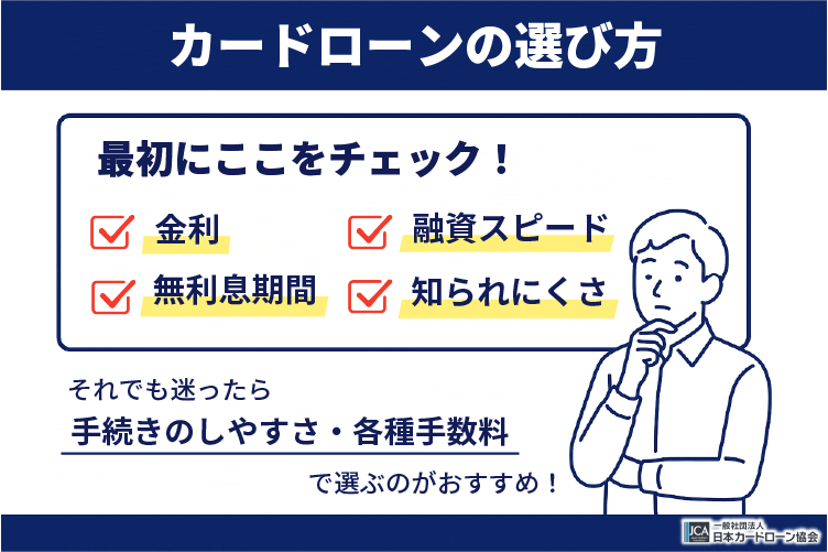 カードローンの選び方